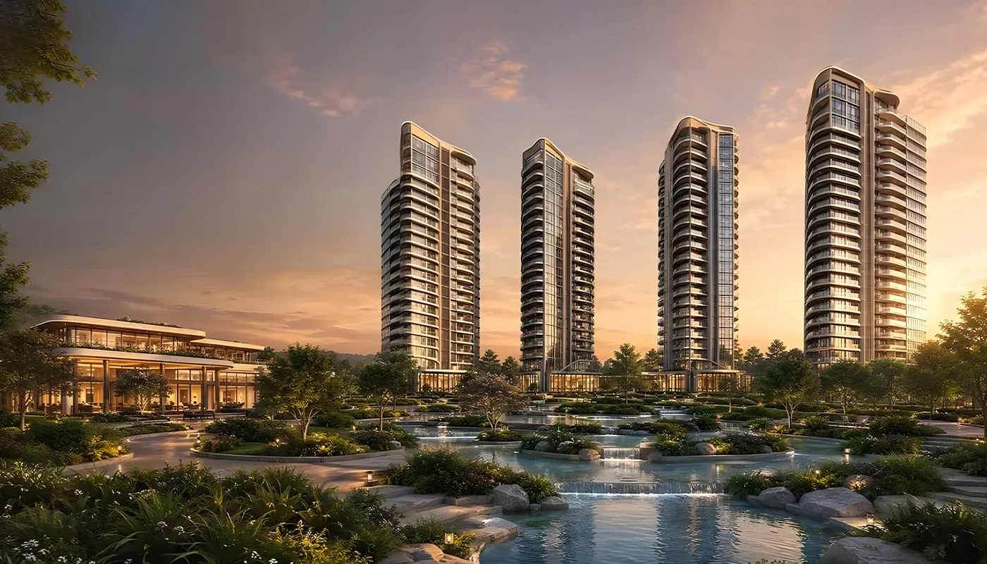 Living space at Prestige Avon Thanisandra