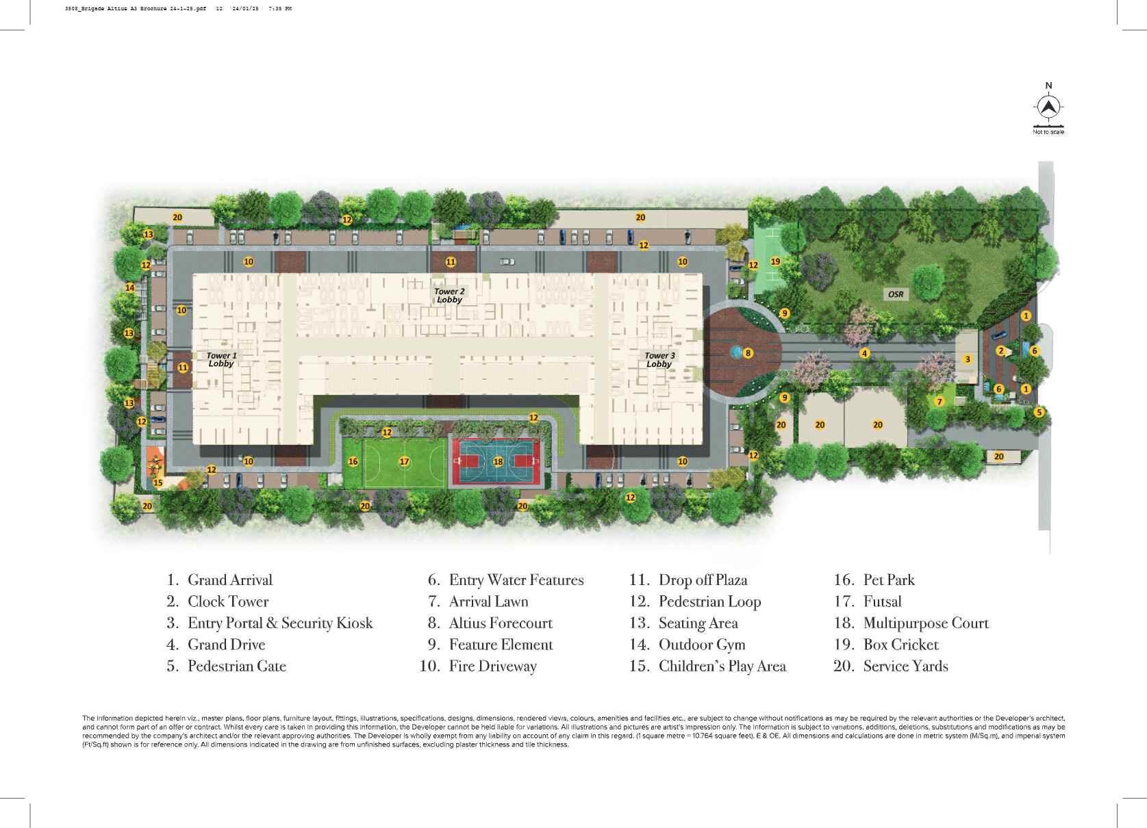 Prestige Avon Thanisandra master plan layout